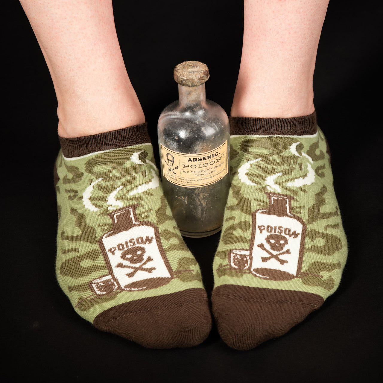 Evolve Botanica Poison Bottle Ankle Socks
