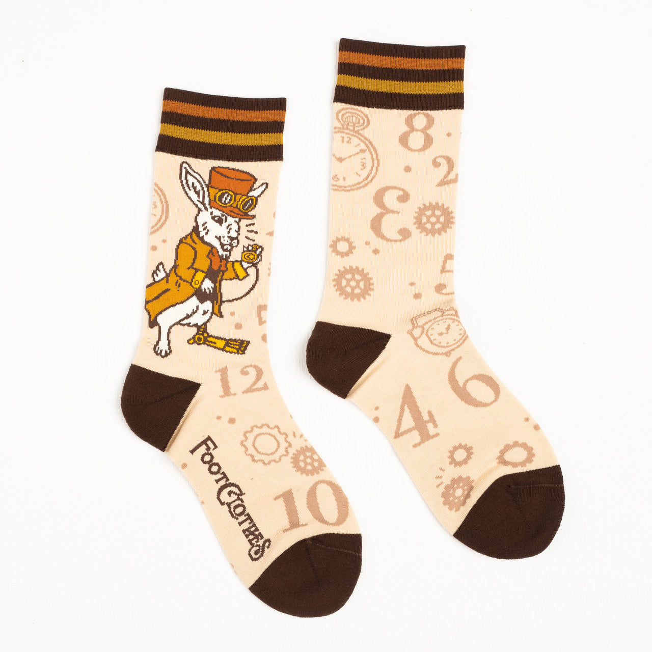 Evolve Botanica White Rabbit Crew Socks