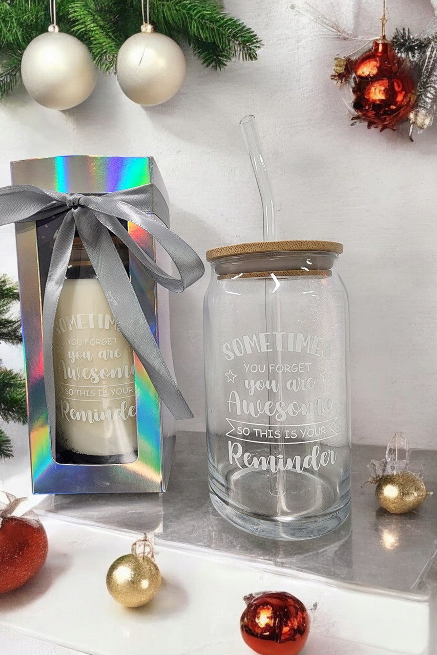 Bamboo Glass Gift Set