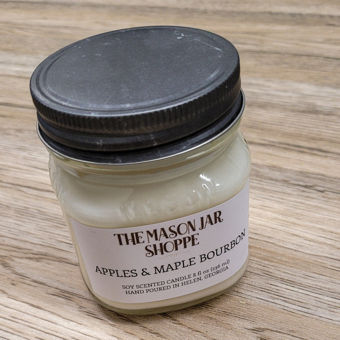 Evolve Botanica Apple & Maple Bourbon - 8 oz Soy Candle