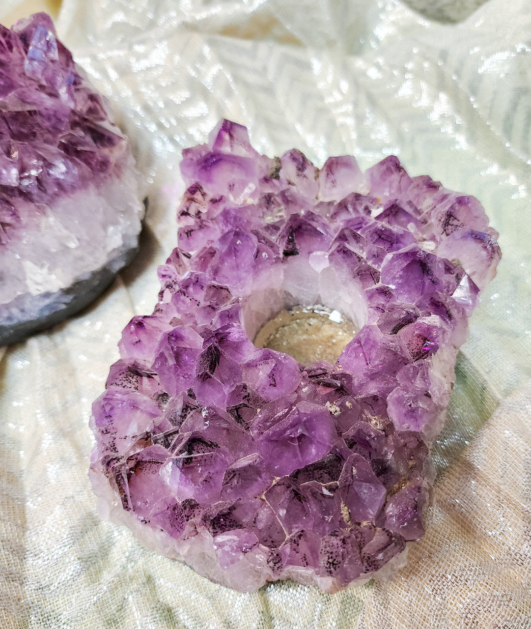 Evolve Botanica Crystal - Amethyst Candle Holder