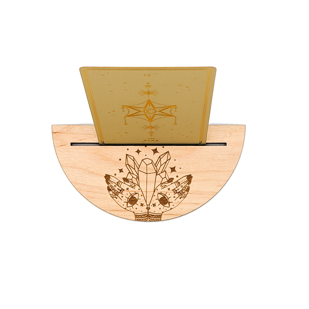 Evolve Botanica Ritual Pursuits Gifts and Accessories Tarot Card Stand - Crystal Magic- Card of the Day