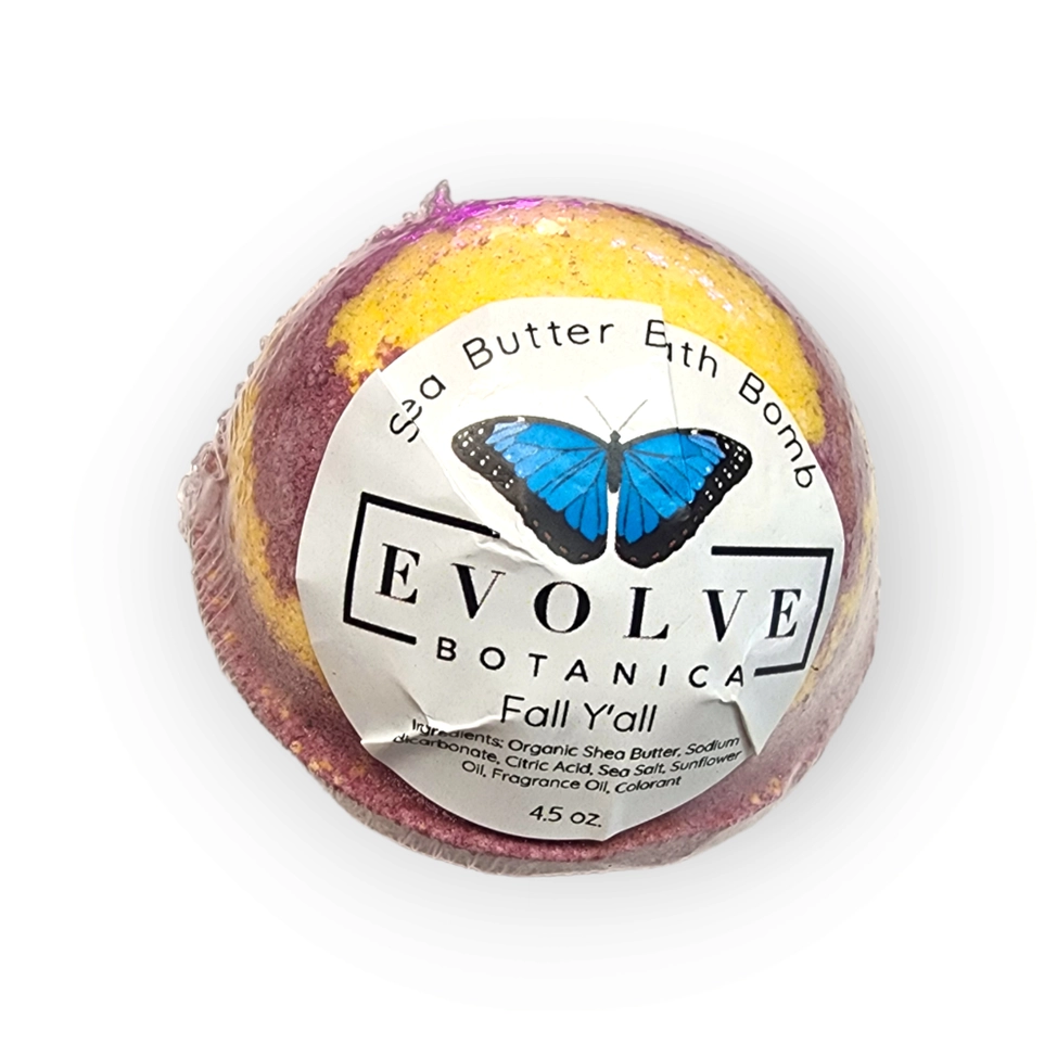 Evolve Botanica Bath Bomb - Fall Y'all (Seasonal - Halloween - Fall)