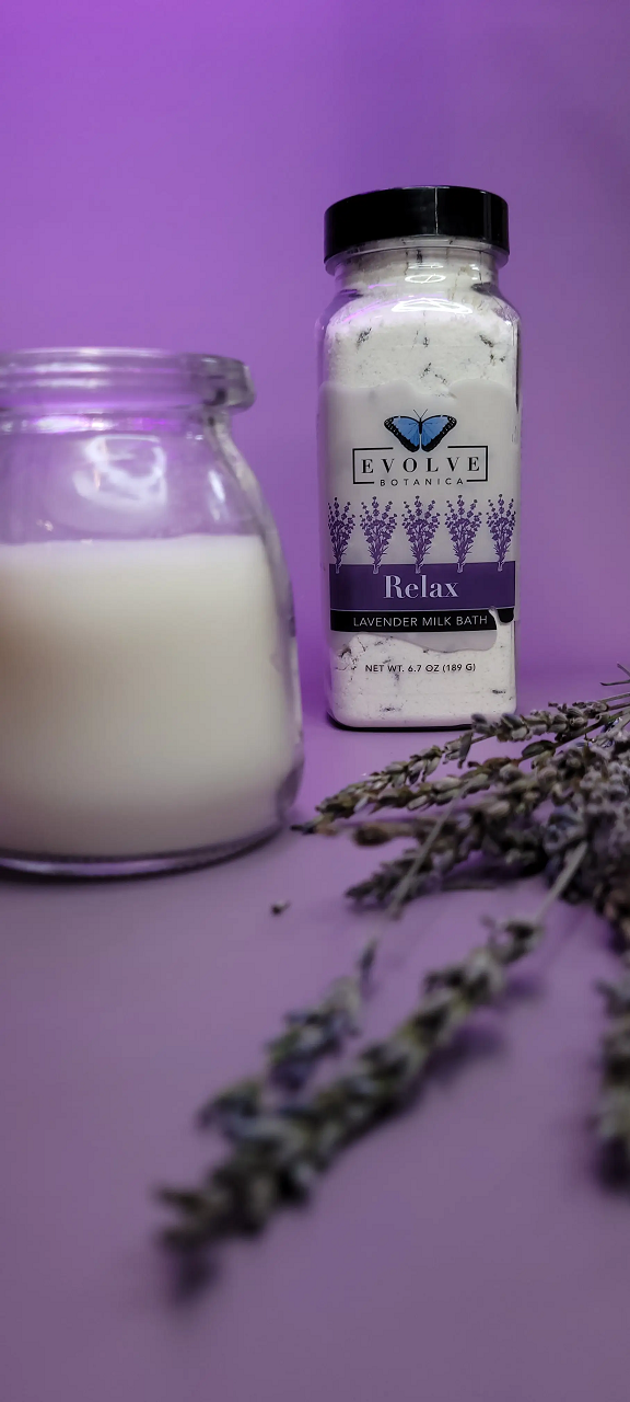 Milk Bath - Relax (Lavender) Milk Baths Evolve Botanica