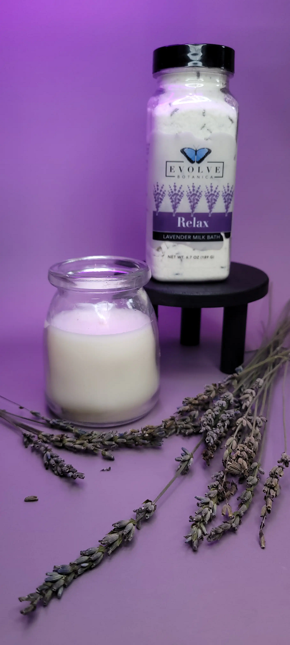 Milk Bath - Relax (Lavender) Milk Baths Evolve Botanica