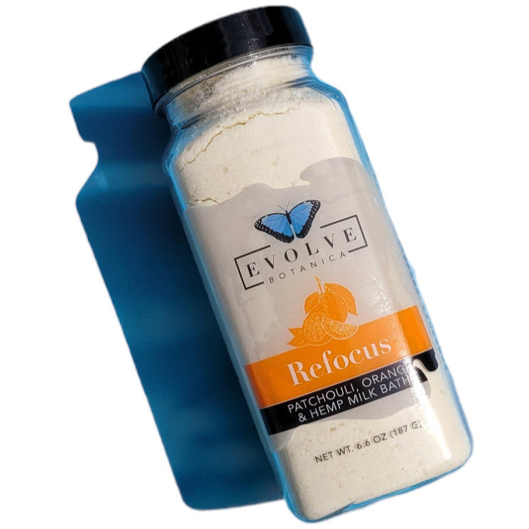 Milk Bath - Refocus (Patchouli, Orange, & Hempseed Oil) Milk Baths Evolve Botanica