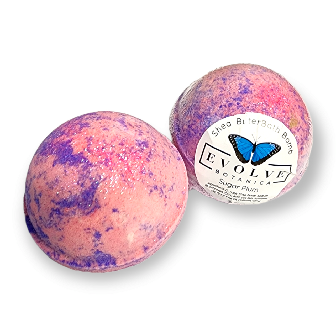 Evolve Botanica Bath Bombs Bath Bomb - Sugar Plum (Seasonal - Christmas - Holiday)