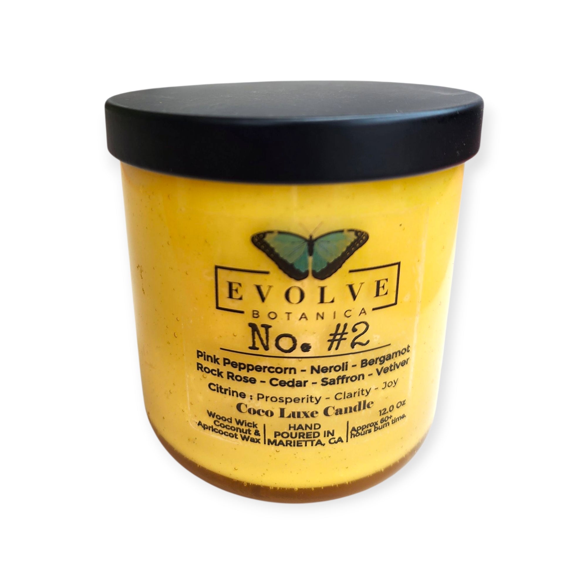 9oz Coco Luxe Candle - No. #2 (Citrine)