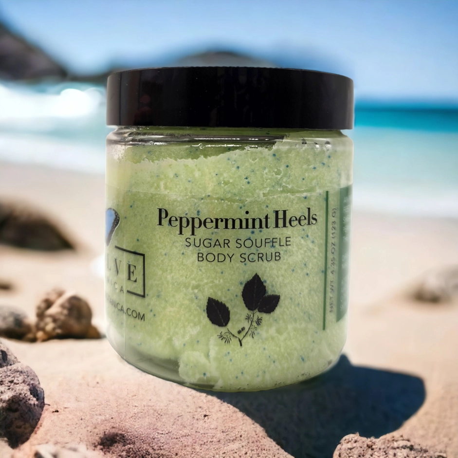 Evolve Botanica Skincare - Peppermint Heels Mint Therapy Foot Scrub (Small)