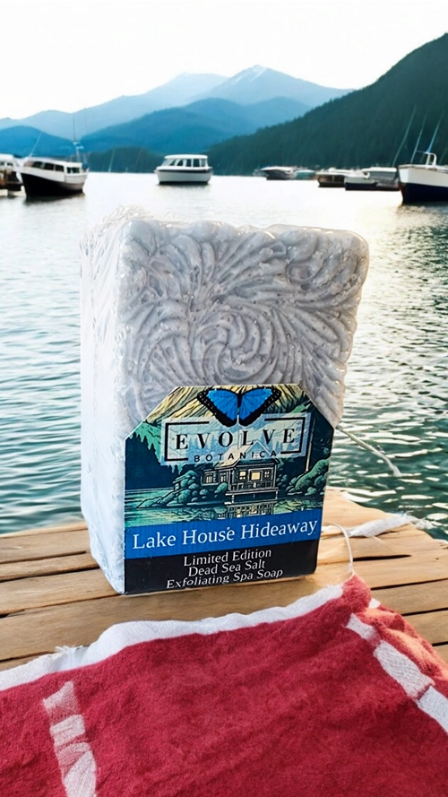 Evolve Botanica Specialty Soap - Lake House Hideaway (Limited Edition Salt Bar)