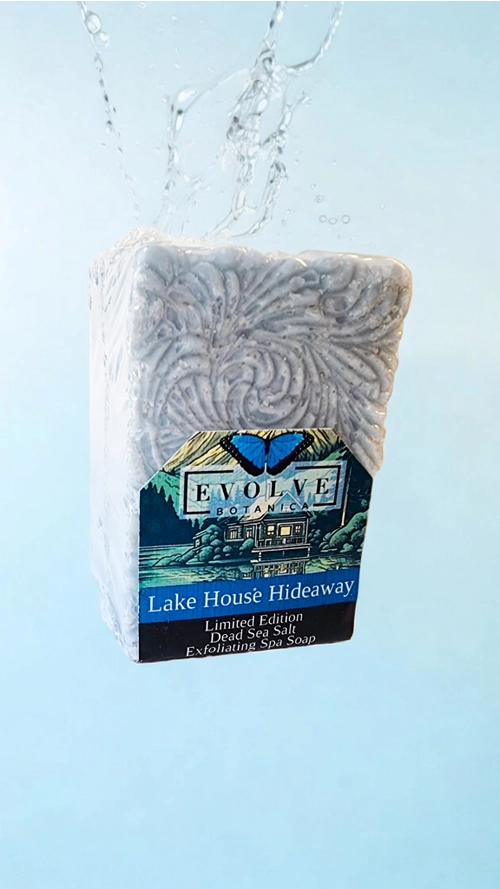 Evolve Botanica Specialty Soap - Lake House Hideaway (Limited Edition Salt Bar)
