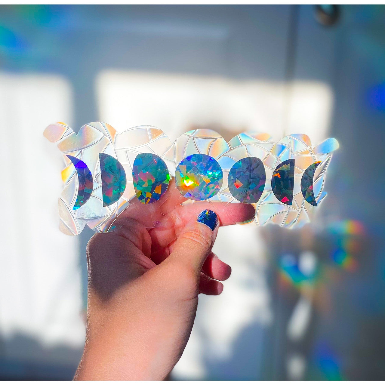 Evolve Botanica Sticker - Suncatcher - Moon Phase Window Decal