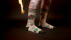 Evolve Botanica Tattooed Lady  Crew Socks