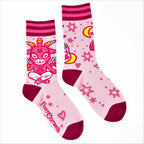 Evolve Botanica Cute Baphomet Crew Socks