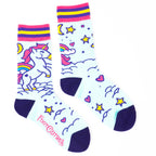 Evolve Botanica Cute Unicorn Crew Socks