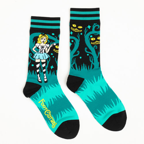 Evolve Botanica Alice's Adventures in Wonderland Socks