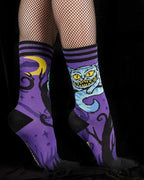 Evolve Botanica Cheshire Cat Crew Socks