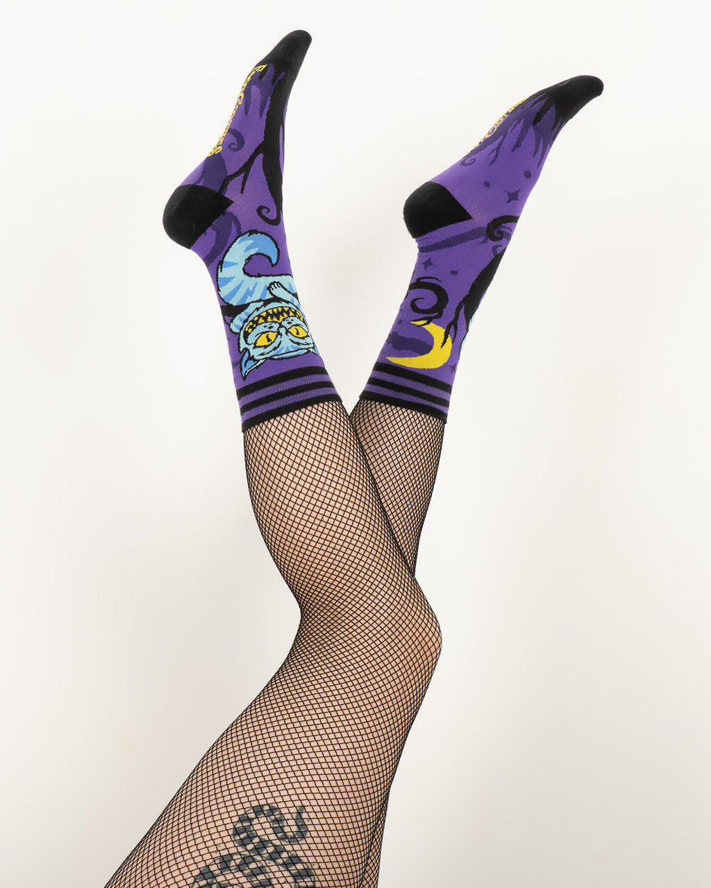 Evolve Botanica Cheshire Cat Crew Socks