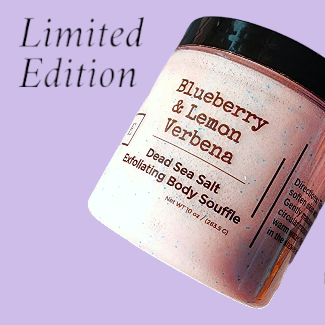 Blueberry Lemon Verbena Dead Sea Salt Polish - Antioxidant Scrub