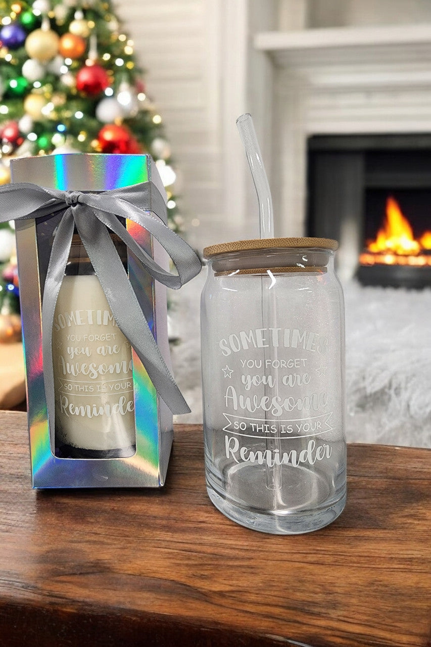 Bamboo Glass Gift Set