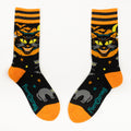 Evolve Botanica Vintage Black Cat Crew Socks