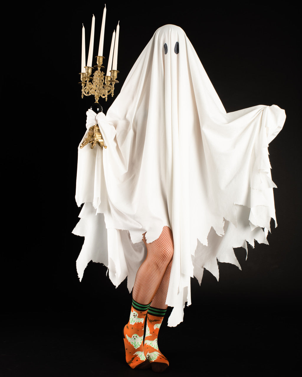 Evolve Botanica Vintage Ghost Crew Socks
