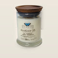 Evolve Botanica Another 33 6.5 oz soy sipper candle with wood lid, hand-poured in Marietta GA