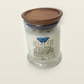 Evolve Botanica Earl Grey at Midnight 6.5 oz soy sipper candle with wood lid, hand-poured in Marietta GA