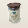 Evolve Botanica Go Touch Grass 6.5 oz soy sipper candle with wood lid, hand-poured in Marietta GA
