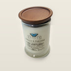 Evolve Botanica Petals & Potions 6.5 oz soy sipper candle with wood lid, hand-poured in Marietta GA