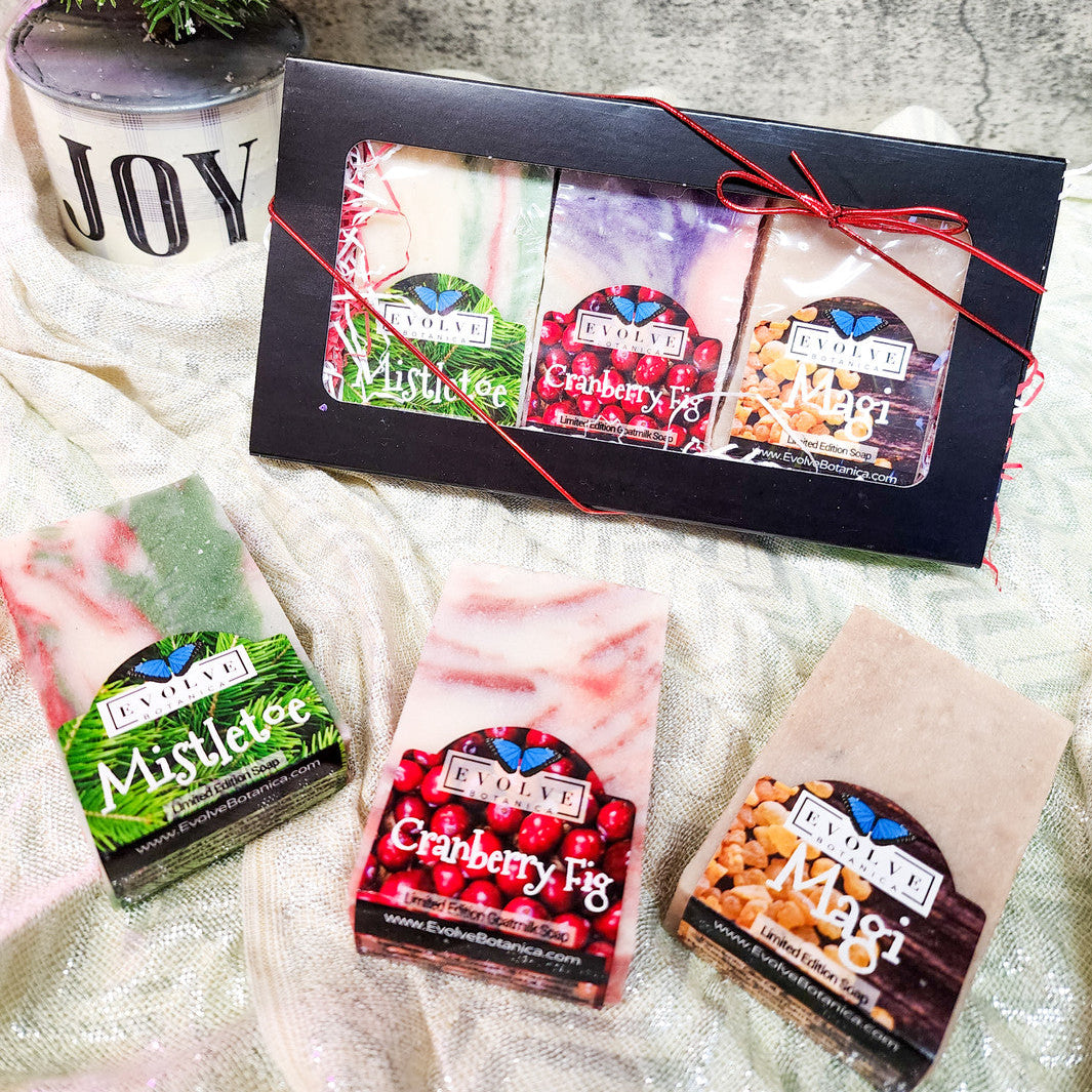 Holiday Trio Soap Set Evolve Botanica