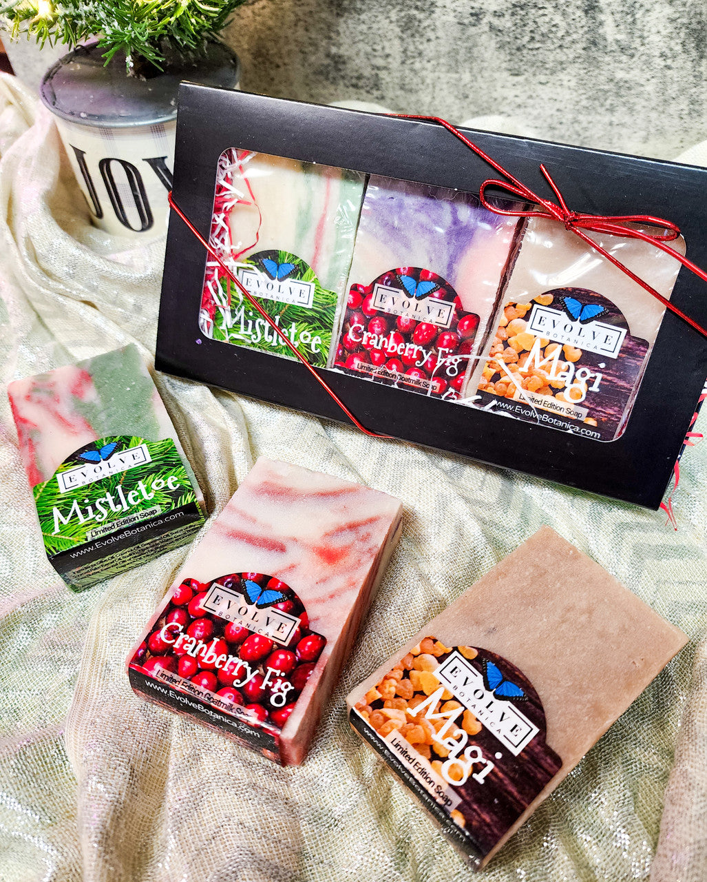 Holiday Trio Soap Set Evolve Botanica