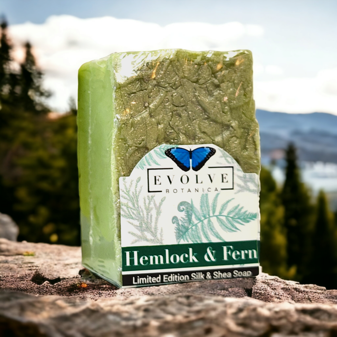 Specialty Soap - Hemlock & Fern (Seasonal, Spring, Father's Day) Evolve Botanica