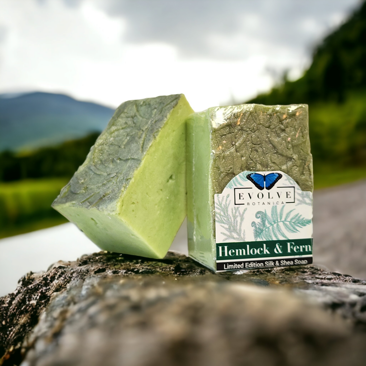Specialty Soap - Hemlock & Fern (Seasonal, Spring, Father's Day) Evolve Botanica