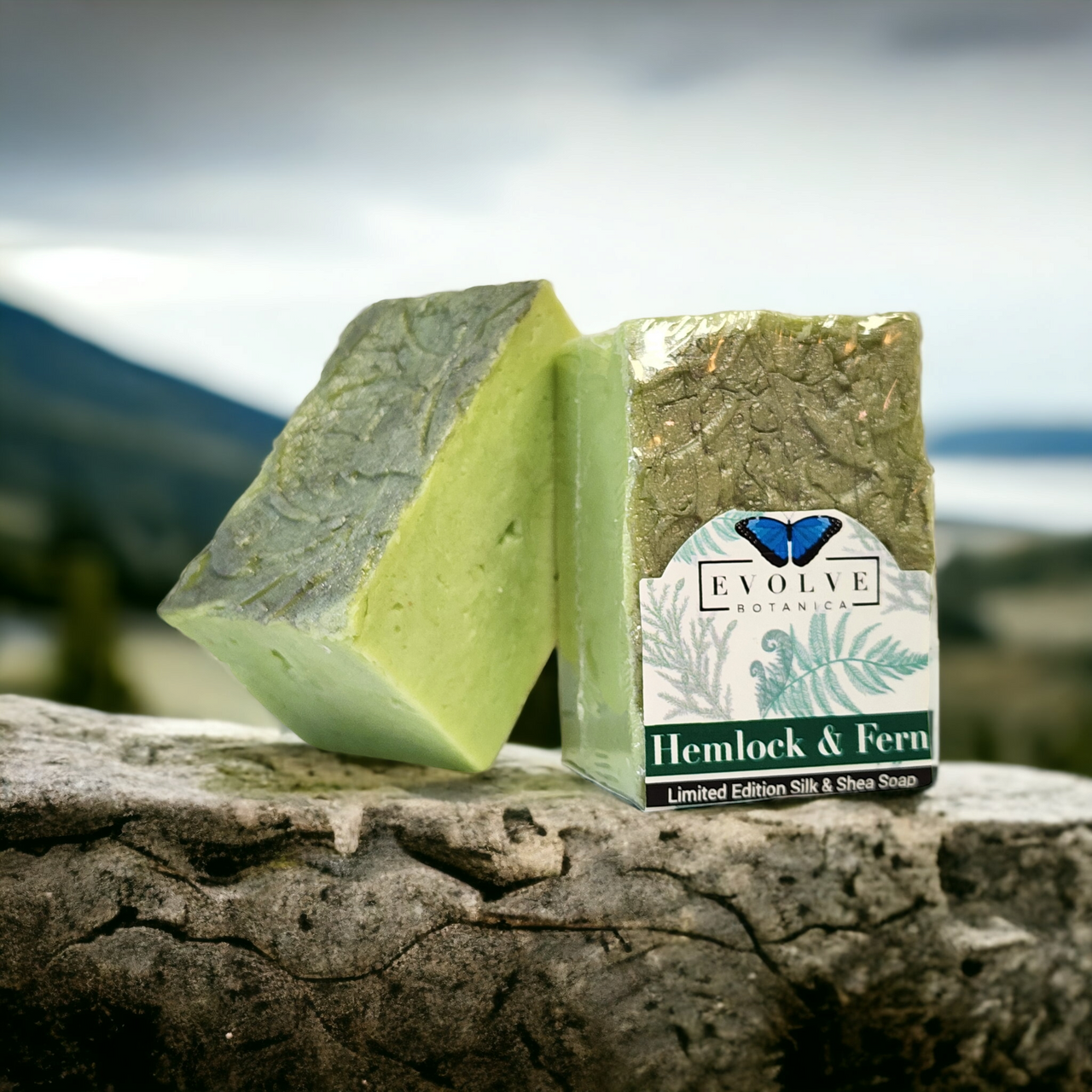 Specialty Soap - Hemlock & Fern (Seasonal, Spring, Father's Day) Evolve Botanica