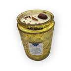 Evolve Botanica Coffee, Books, & Quiet - Wood Wick Soy Candle (Jasper) - Embossed Glass