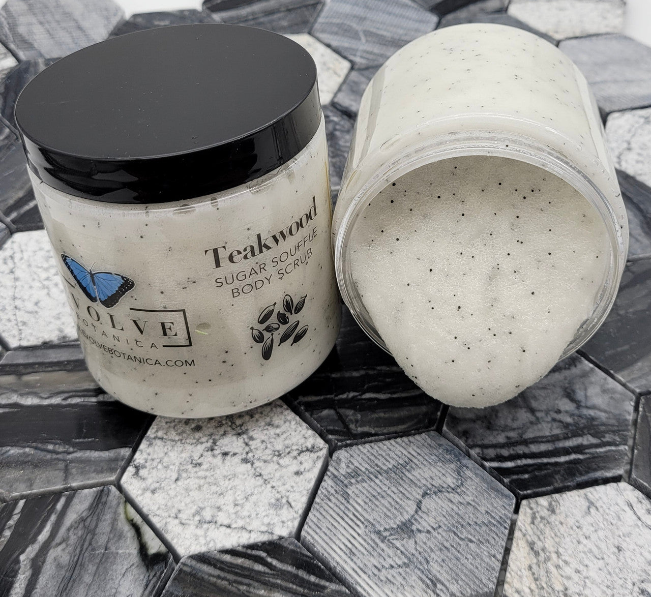 Skincare - Sugar Souffle Body Polish - Teakwood Skincare Evolve Botanica