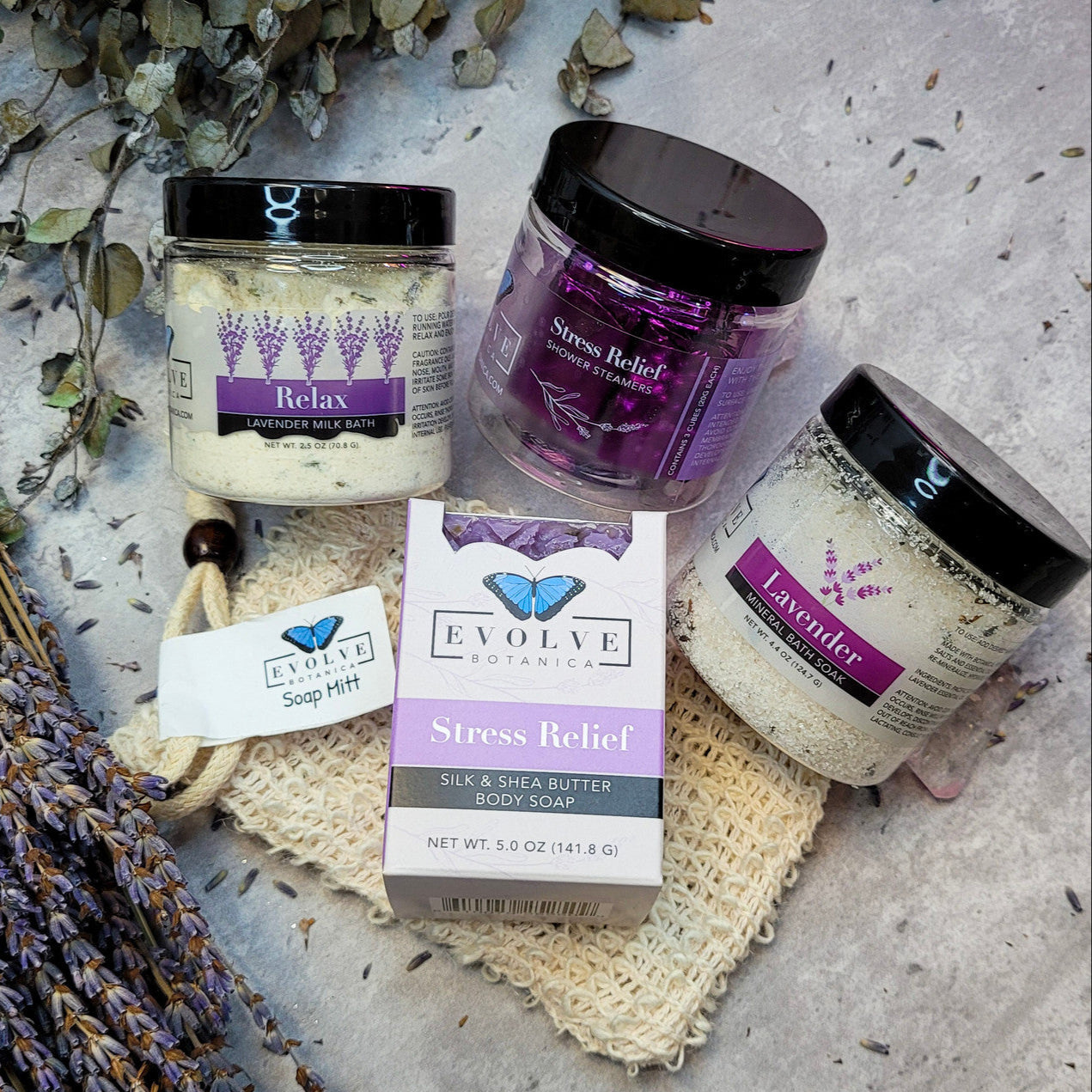 Evolve Botanica Gift Set - Stress Relief Deluxe