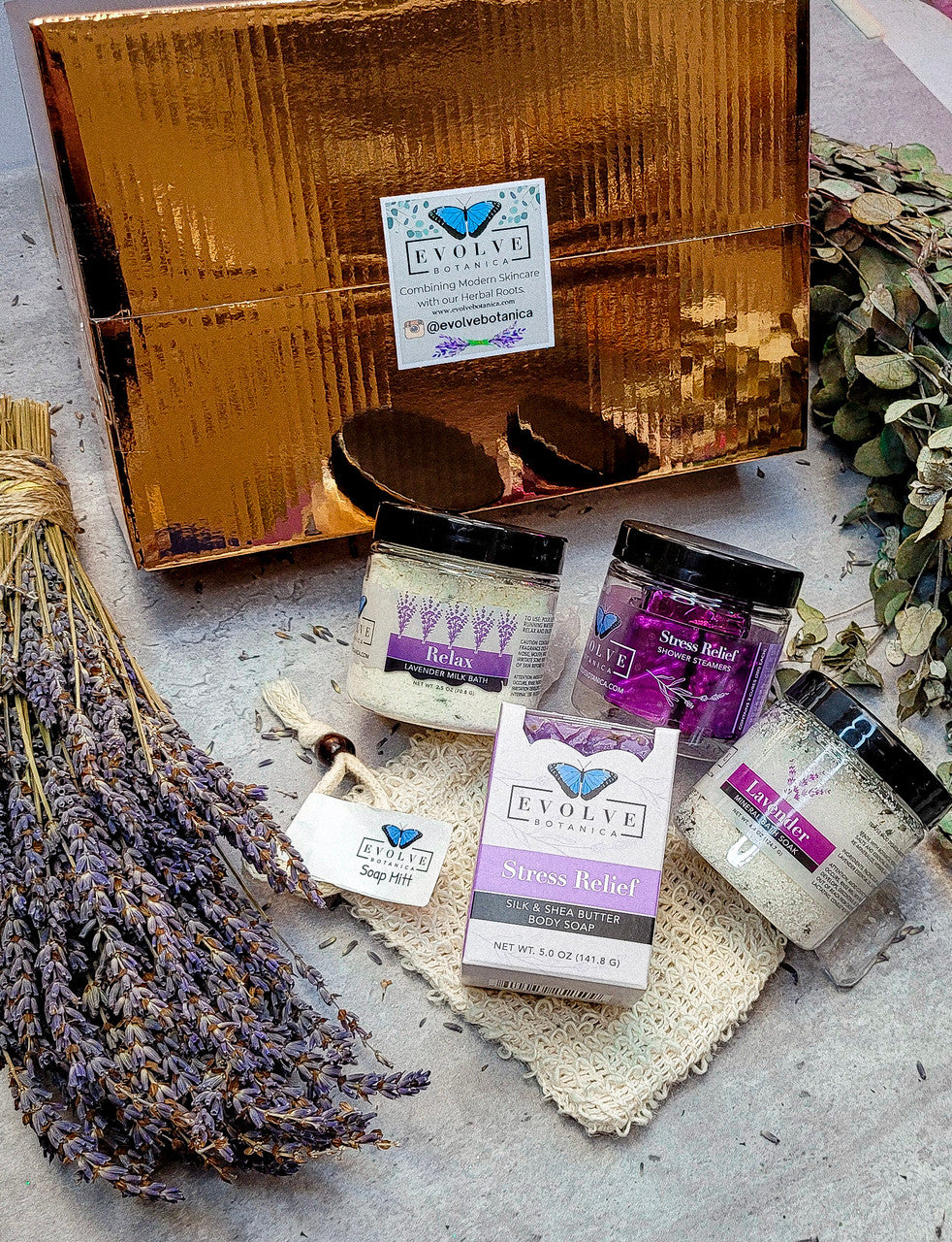 Evolve Botanica Gift Set - Stress Relief Deluxe