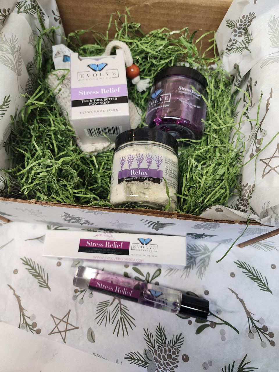 Holiday Stress Relief Gift Box Evolve Botanica