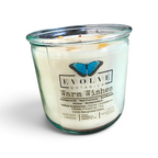 Rocks Candle - Warm Wishes (Wood Wick Citrine & Aventurine Gemstone Soy Candle)