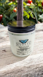 Classic 9oz Jam Jar Crystal Soy Candle - Heirloom Tomato (Prehnite & Red Jasper)