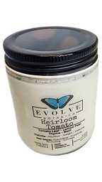 Evolve Botanica Classic 9oz Jam Jar Crystal Soy Candle - Heirloom Tomato (Prehnite & Red Jasper)
