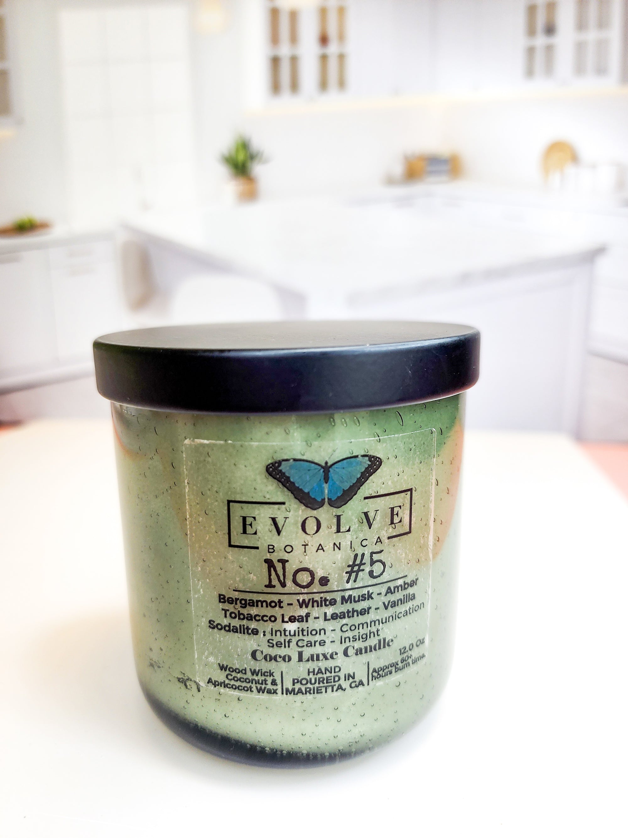 9oz Coco Luxe Candle - No. #5 (Sodalite)