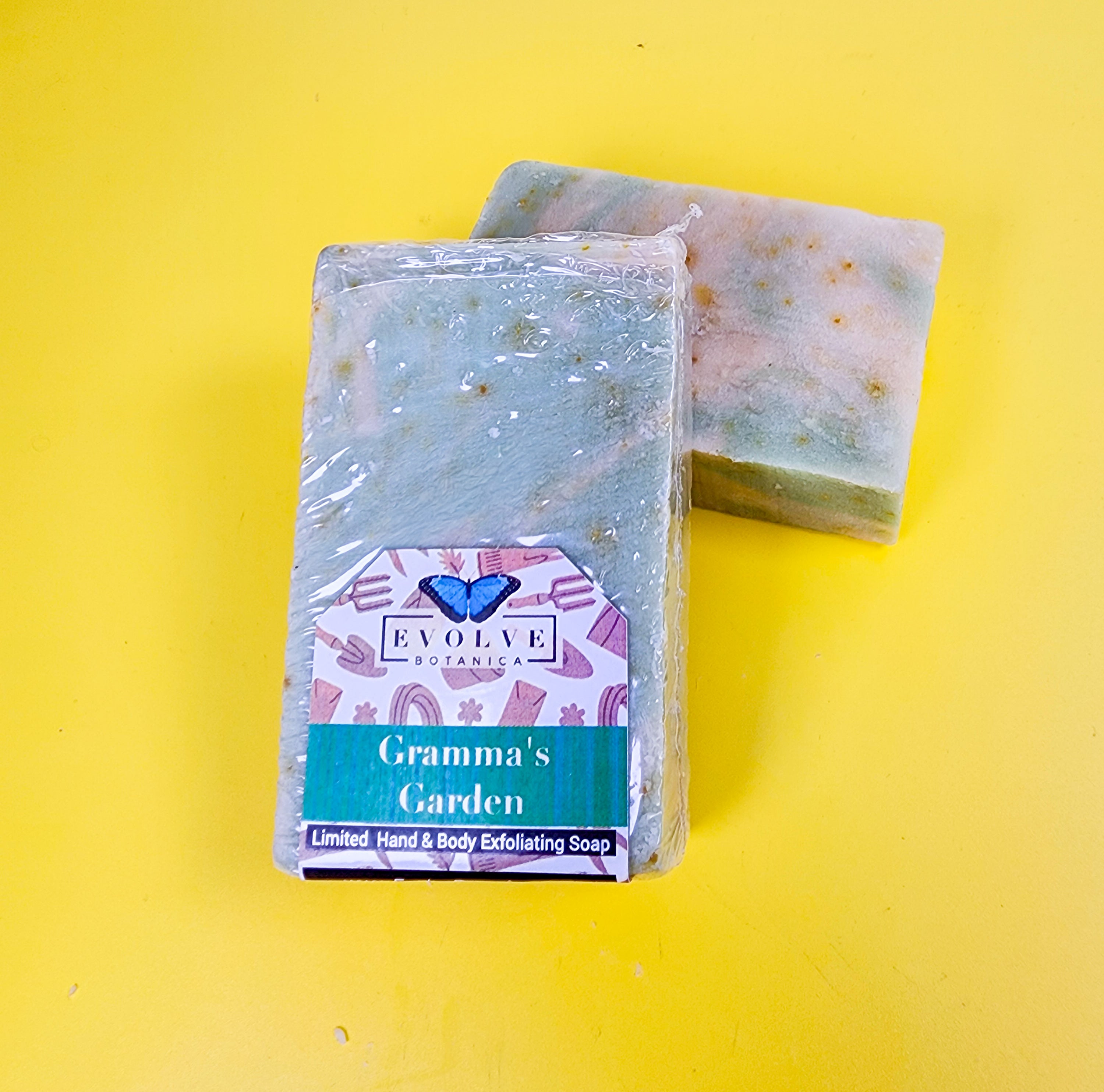 Seasonal Shea Butter Hand & Body Bar - Grandma’s Garden(Exfoliating Soap)