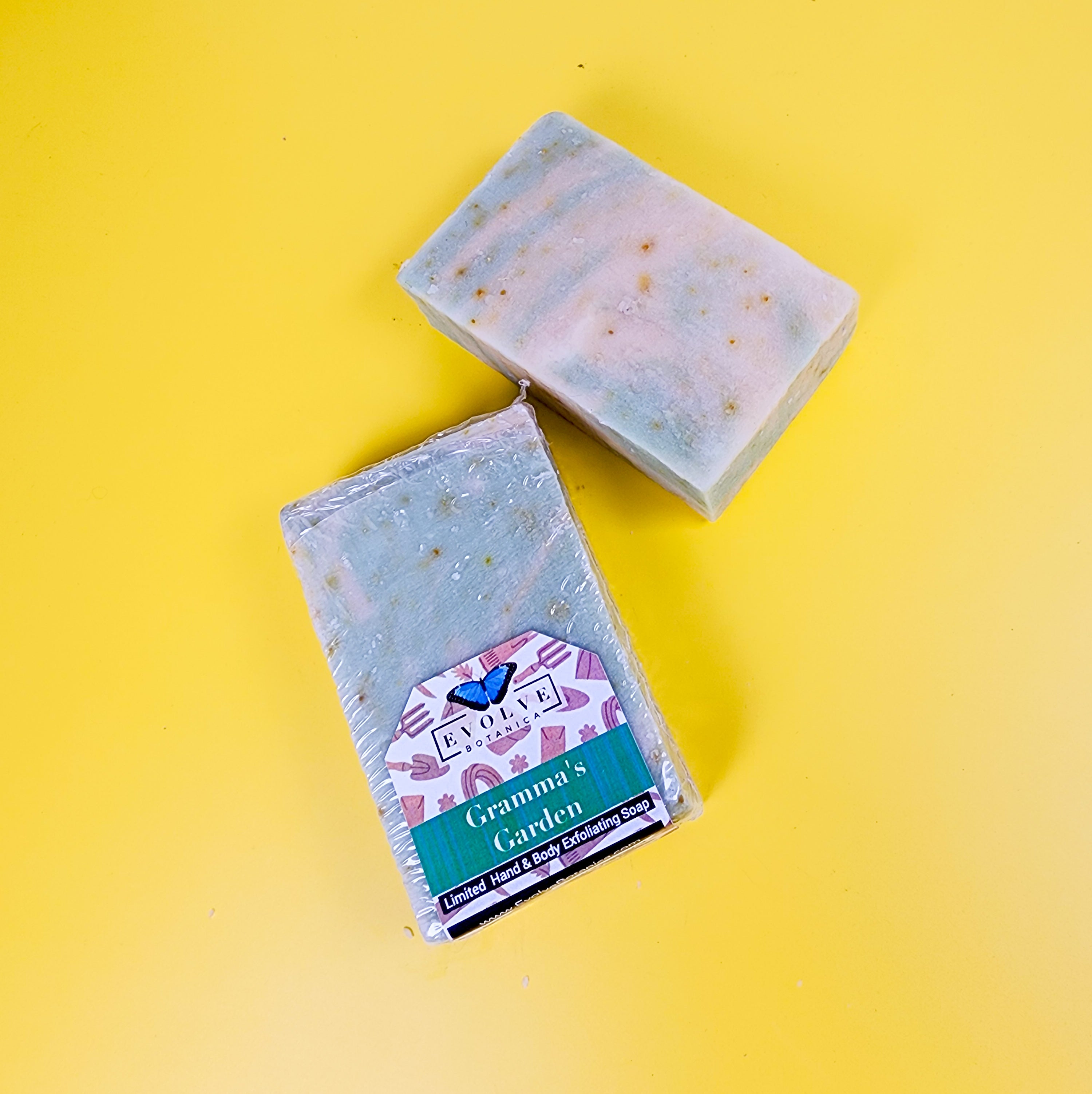 Seasonal Shea Butter Hand & Body Bar - Grandma’s Garden(Exfoliating Soap)