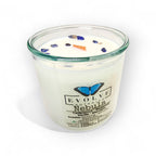 Nebula wood wick candle with crystal — meditation, intuition and creativity