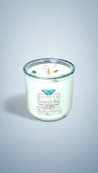 Rocks Candle - Orchid Bay (Wood Wick, Watermelong Tourmaline & Howlite, Soy Candle)