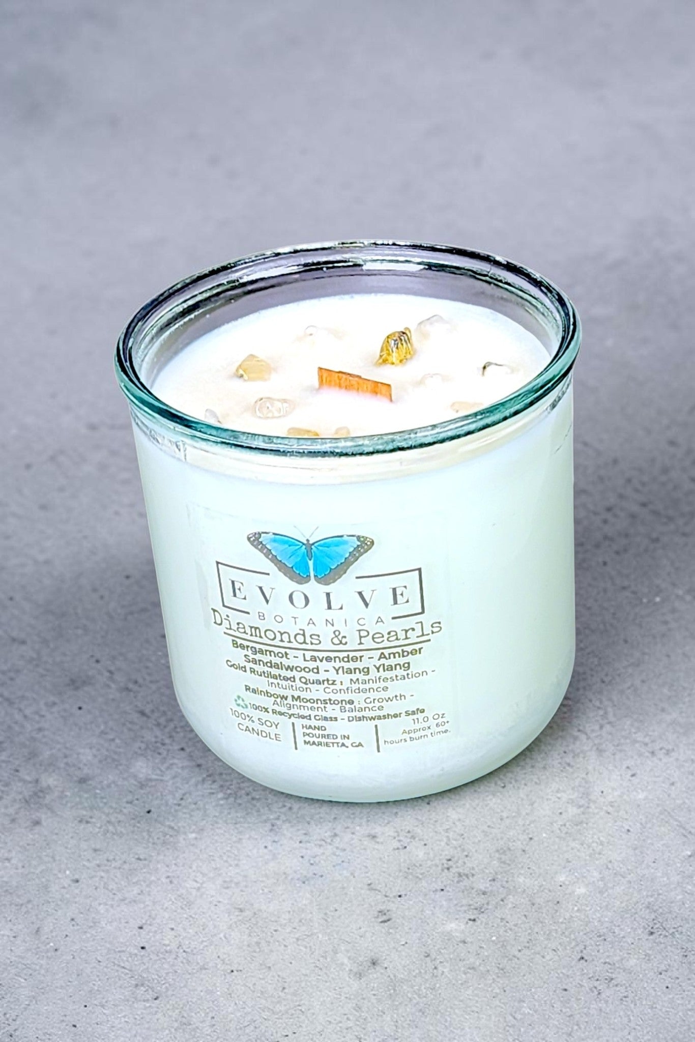 Rocks Candle - Diamonds & Pearls