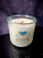 Rocks Candle – Apparition (Wood Wick, Howlite & Snow Quartz Gemstone Soy Candle)